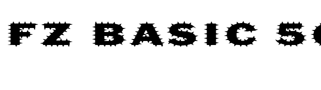 FZ BASIC 56 SPIKED EX font preview