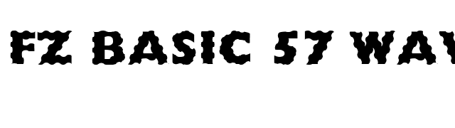FZ BASIC 57 WAVEY font preview
