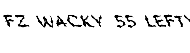 FZ WACKY 55 LEFTY font preview