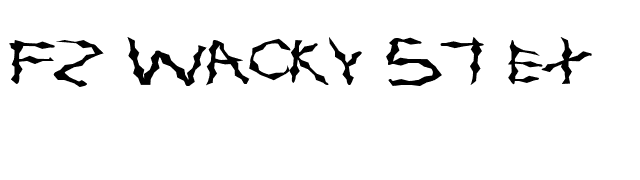 FZ WACKY 57 EX font preview