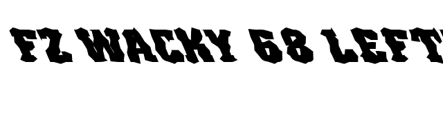 FZ WACKY 68 LEFTY font preview