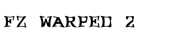 FZ WARPED 2 font preview