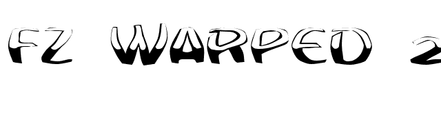 FZ WARPED 20 EX font preview