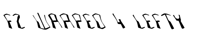 FZ WARPED 4 LEFTY font preview