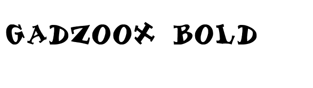 Gadzoox Bold font preview