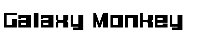 Galaxy Monkey font preview