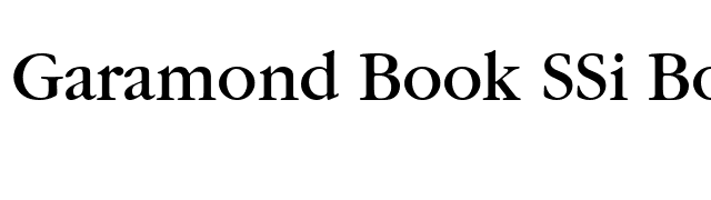 Garamond Book SSi Book font preview