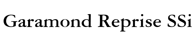 Garamond Reprise SSi Bold font preview