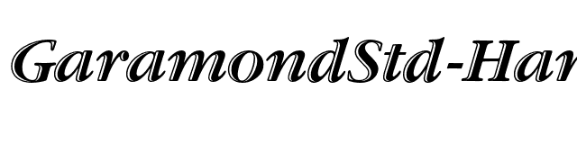 GaramondStd-HandtooledBdIt font preview