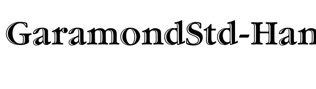 GaramondStd-HandtooledBold font preview