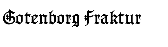 Gotenborg Fraktur font preview