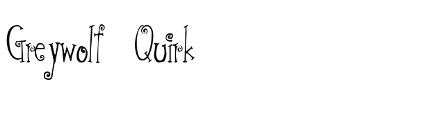Greywolf Quirk font preview
