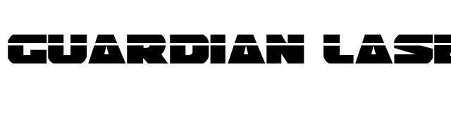 Guardian Laser font preview