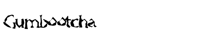 Gumbootcha font preview