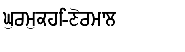 Gurmukhi-Normal font preview