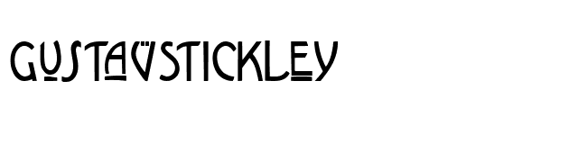 GustavStickley font preview