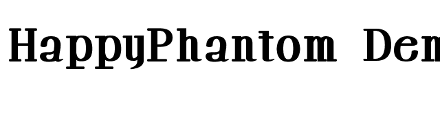 HappyPhantom Demi font preview