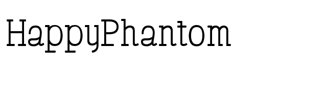 HappyPhantom font preview