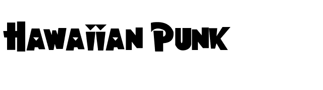 Hawaiian Punk font preview