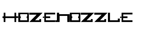 HOZENOZZLE font preview