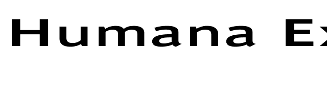 Humana Ex font preview