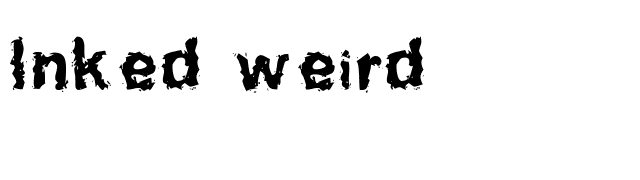 Inked weird font preview