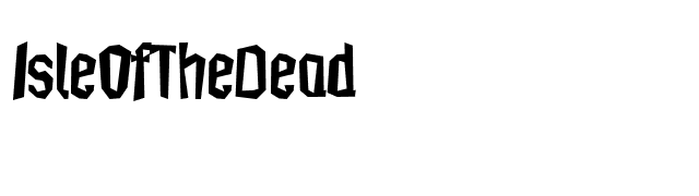 IsleOfTheDead font preview
