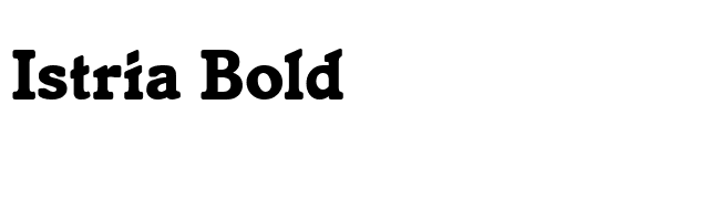 Istria Bold font preview