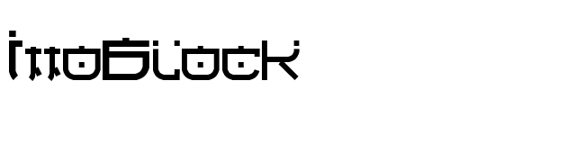 IttoBlock font preview