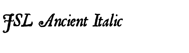 JSL Ancient Italic font preview