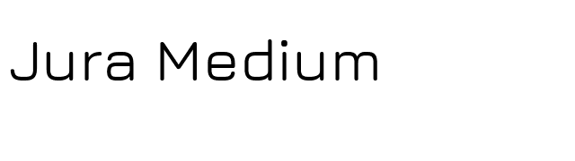 Jura Medium font preview