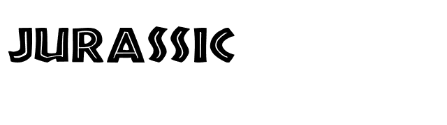 Jurassic font preview