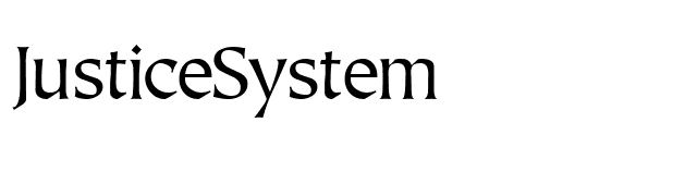 JusticeSystem font preview