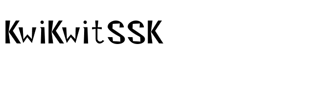 KwiKwitSSK font preview