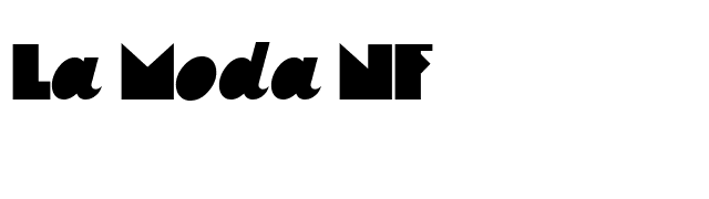 La Moda NF font preview