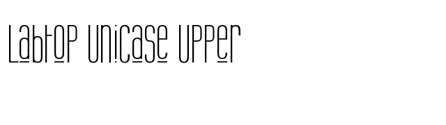 Labtop Unicase Upper font preview