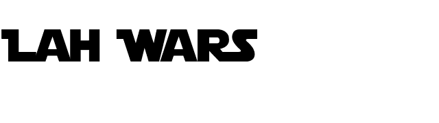Lah Wars font preview