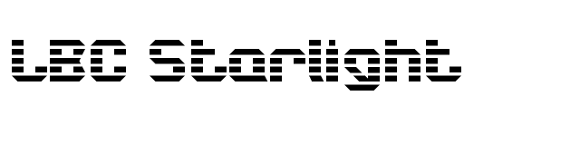 LBC Starlight font preview