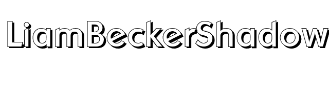 LiamBeckerShadow-Regular font preview