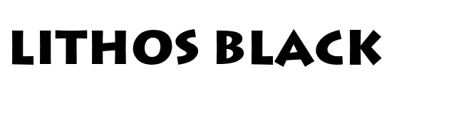Lithos Black font preview