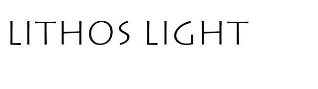 Lithos Light font preview