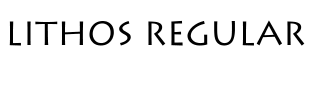 Lithos Regular font preview