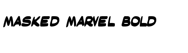 Masked Marvel Bold font preview