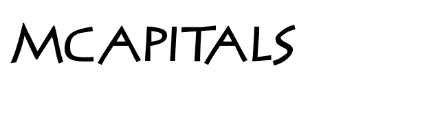 MCapitals font preview