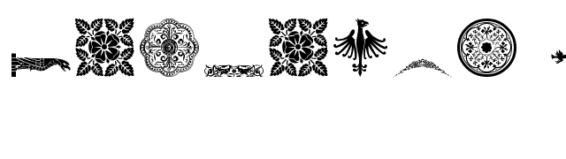 Medieval Dingbats font preview