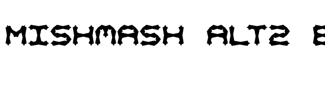 Mishmash ALT2 BRK font preview