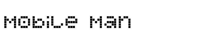 Mobile Man font preview