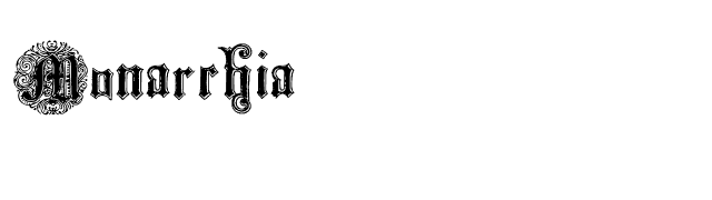 Monarchia font preview