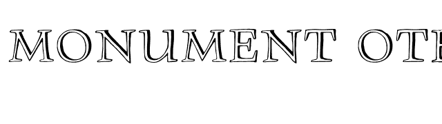 Monument OTF font preview