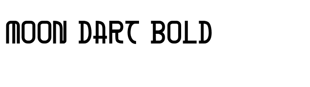Moon Dart Bold font preview